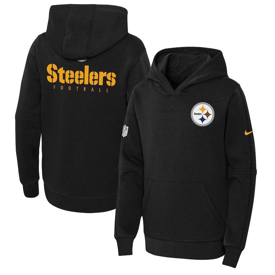 Youth 2023 NFL Pittsburgh Steelers black Sweatshirt style 1->arizona cardinals->NFL Jersey